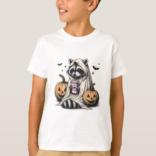 Halloween Raccoon Ghost T-Shirt