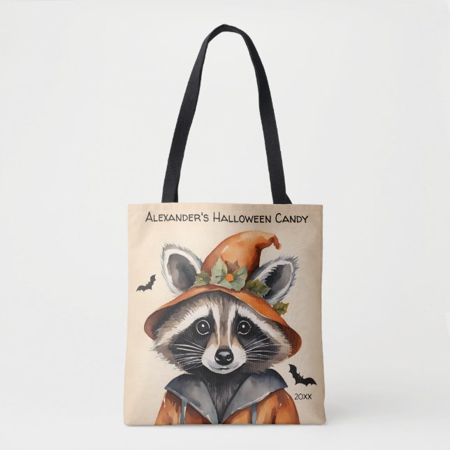 Halloween Raccoon Personalisiert (Vorderseite)
