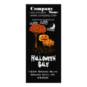 Halloween-Rackkarte Werbekarte