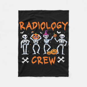 Halloween Radiology Herbst Krass Tech Röntgentest  Fleecedecke