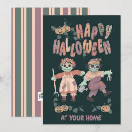 Halloween Rag Doll Zombies (1) - Grußkarte Feiertagskarte