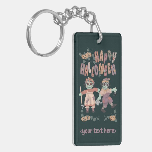 Halloween Rag Doll Zombies (1) - Schlüsselanhänger (Vorderseite links)