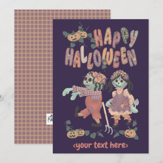Halloween Rag Doll Zombies (3) - Grußkarte Feiertagskarte