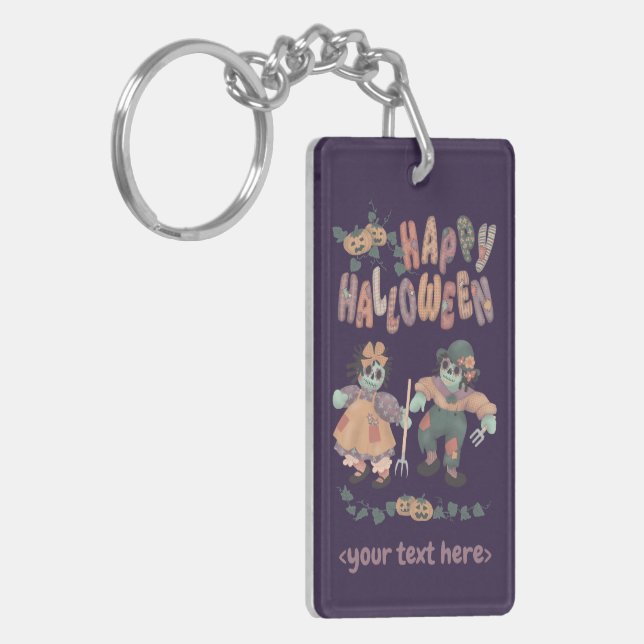 Halloween Rag Doll Zombies (4) - Schlüsselanhänger (Vorderseite links)