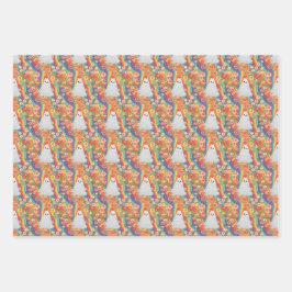 Halloween Rainbow Ghost Geschenkpapier Set