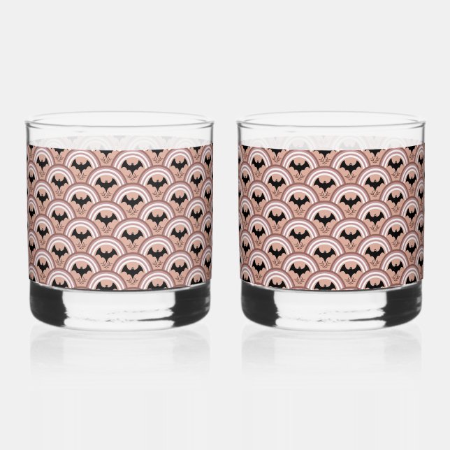 Halloween Rainbow Whiskyglas (Vorderseite)