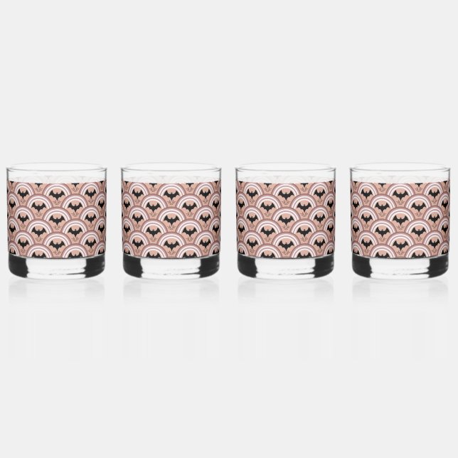 Halloween Rainbow Whiskyglas (Vorderseite)