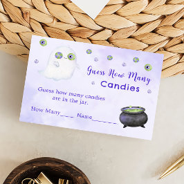 Halloween rät, wie viele Spielekarte Begleitkarte