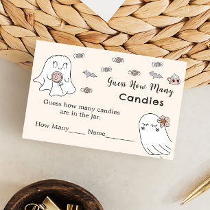 Halloween rät, wie viele Spielekarte Begleitkarte