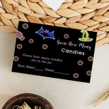 Halloween rät, wie viele Spielekarte