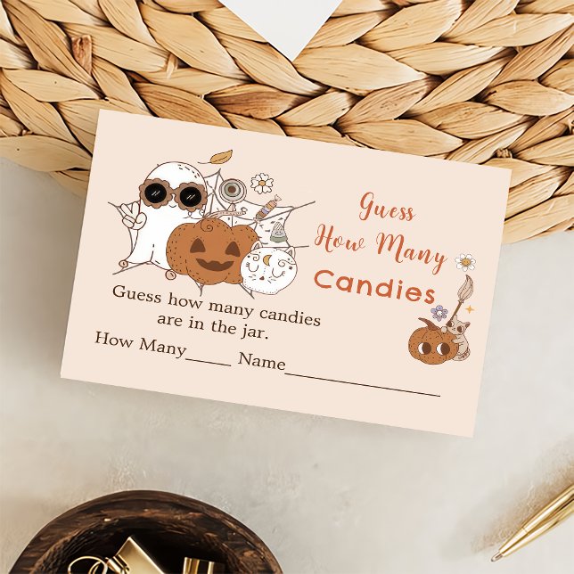 Halloween rät, wie viele Spielekarte Begleitkarte (Von Creator hochgeladen)