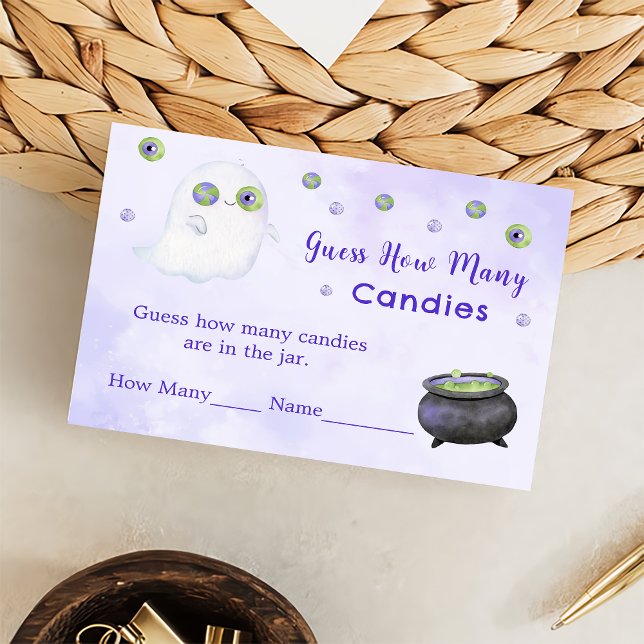 Halloween rät, wie viele Spielekarte Begleitkarte (Von Creator hochgeladen)