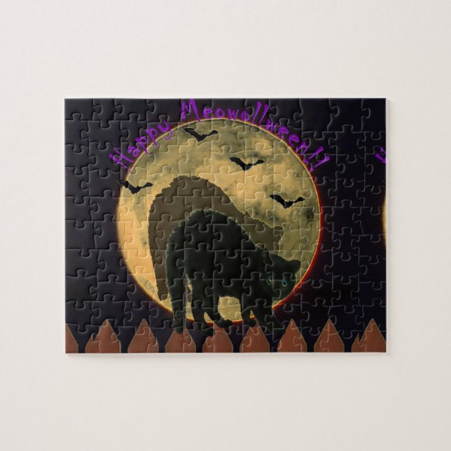 Halloween-Rätsel Puzzle (Horizontal)
