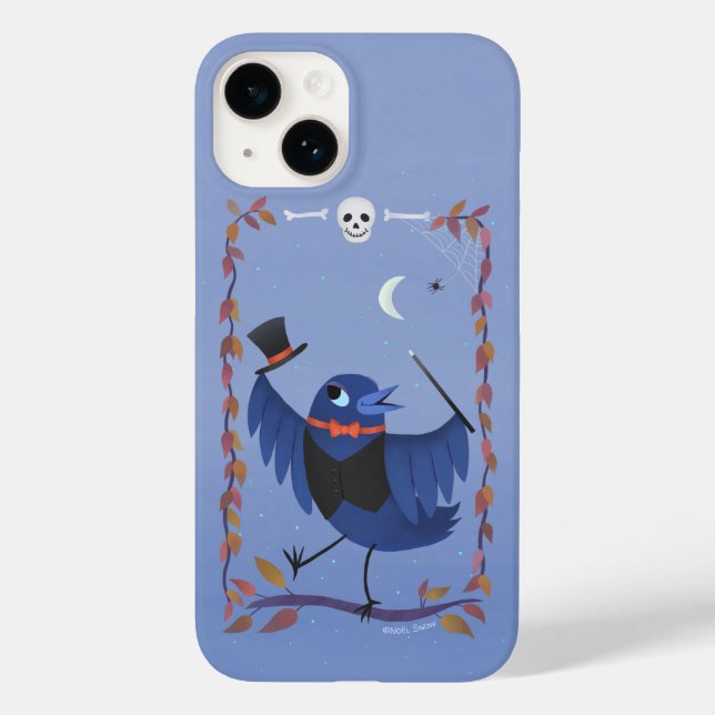 Halloween Raven Crow Moon Magie Case-Mate iPhone Hülle (Rückseite)