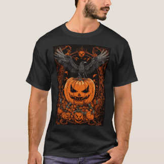 Halloween Raven Vintag T-Shirt