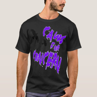 Halloween Ravens Caws zum Spaß Lila Q T-Shirt