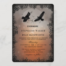 Halloween Ravens und Hearts Evermore Hochzeit