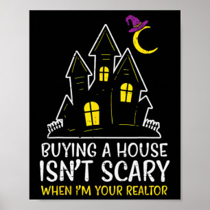 Halloween Realtor Käuferhaus ist kein Beängstigend Poster