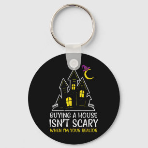 Halloween Realtor Käuferhaus ist kein Beängstigend Schlüsselanhänger