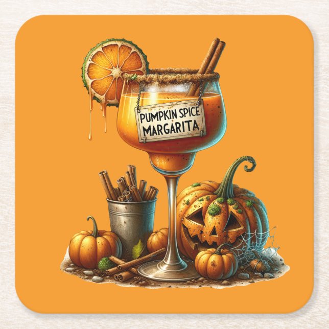 Halloween Rechteckiger Pappuntersetzer (Vorderseite)