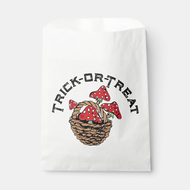 Halloween Red Cap Mushrooms Geschenktütchen (Vorderseite)