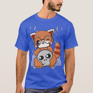 Halloween Red Panda Chibi Hexe Pajama Anime Bear T-Shirt