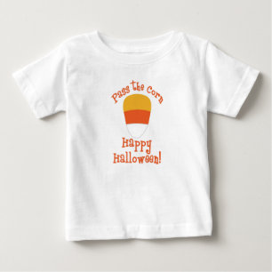 Halloween-Reis den Maisbonbon Baby T-shirt