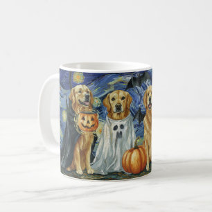 Halloween Retriever Hunde Ghost Boo Witch Kostüm Kaffeetasse