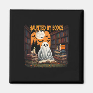Halloween Retro Bookch Hexe Boo Ghost Spuk Bo Magnet