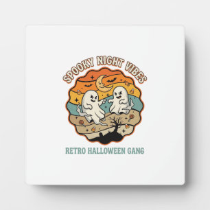 Halloween Retro-Geister Nacht Fotoplatte