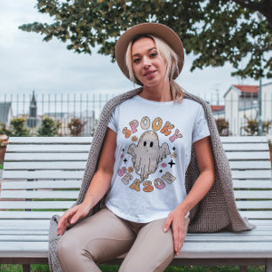 HALLOWEEN RETRO GROOVY SPOOKY SAASON GHOST 👻 T-Shirt