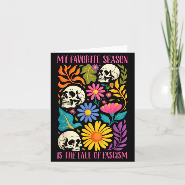 Halloween Retro My Favorite Season Is The Fall Of  Karte (Vorderseite)