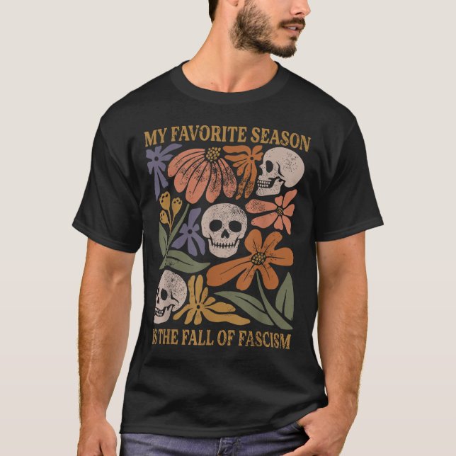 Halloween Retro My Favorite Season Is The Fall Of  T-Shirt (Vorderseite)
