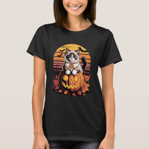 Halloween Retro Ragdoll Katze Ragdolls Welpe Katze T-Shirt