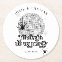 Halloween Retro Spiders & Disco Ball Wedding