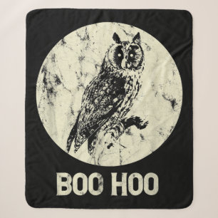 Halloween Retro Vollmond Boo Geschenk gestört Sherpadecke