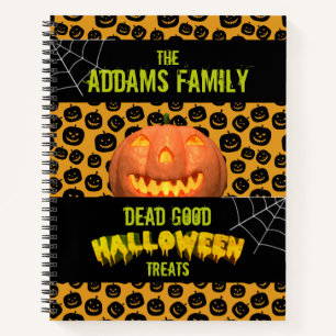 Halloween-Rezept Notizbuch