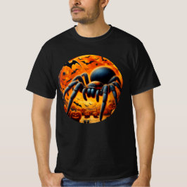 Halloween Riesenspinne, Fledermäuse und Kürbisse T T-Shirt