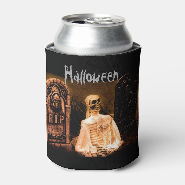 Halloween RIP Skeleton Dosenkühler (Kanne Vorderseite)