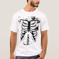 Halloween-Rippenkäfig-T-Shirt