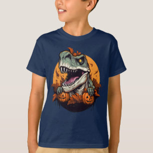 Halloween Roars to Life: T-Rex Halloween für Kinde T-Shirt