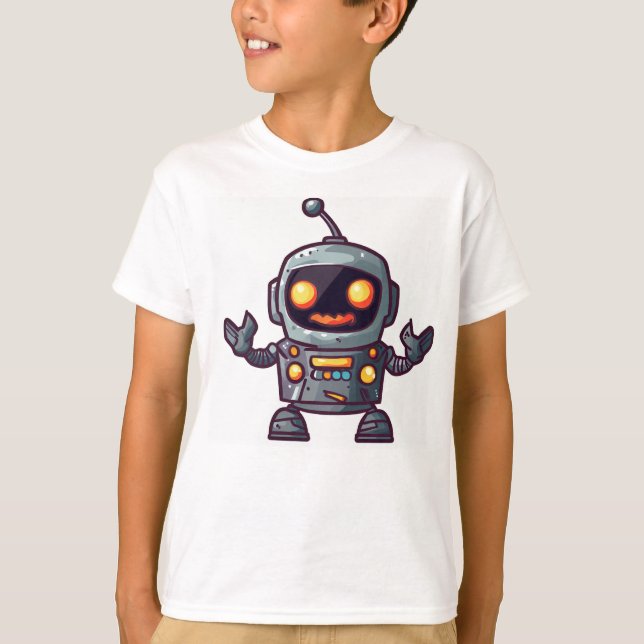 Halloween-Roboterspass T-Shirt (Vorderseite)