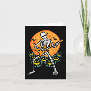 Halloween Rocker Skeleton Gitarre Rock Costume Men Karte