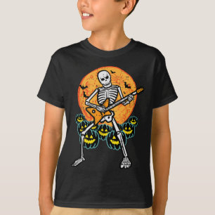 Halloween Rocker Skeleton Gitarre Rock Costume Men T-Shirt
