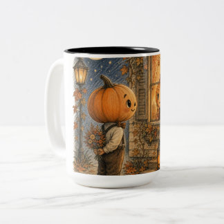Halloween-Romanze wartet auf dich Zweifarbige Tasse