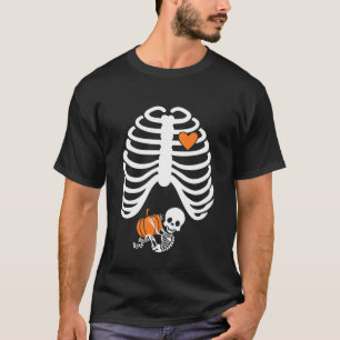 Halloween Röntgenaufnahme Schwangerschaft Erwartet T-Shirt