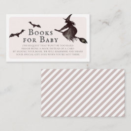 Halloween Rosa Baby Shower Books for Baby Begleitkarte