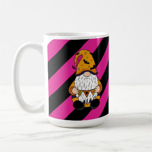 Halloween Rosa und Schwarz Streifen Tasse
