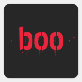 Halloween roter blutiger beängstigend quadratischer aufkleber