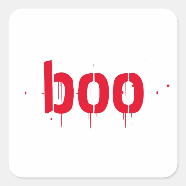 Halloween roter, blutiger beängstigender Aufkleber (Vorderseite)